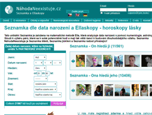 Tablet Screenshot of nahodaneexistuje.cz